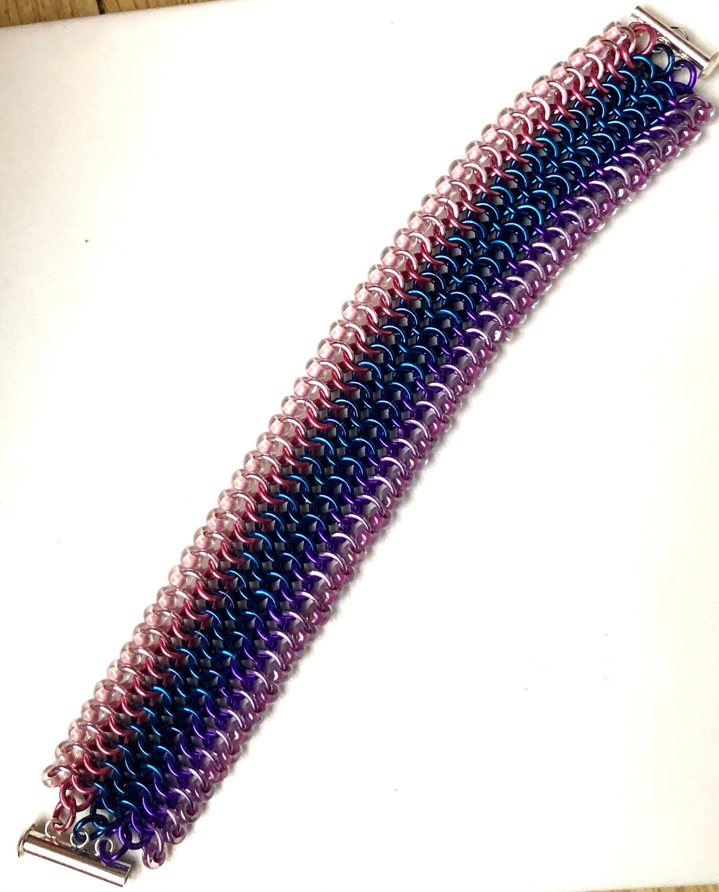 Chainmaille European 4 in 1 Beaded Bracelet