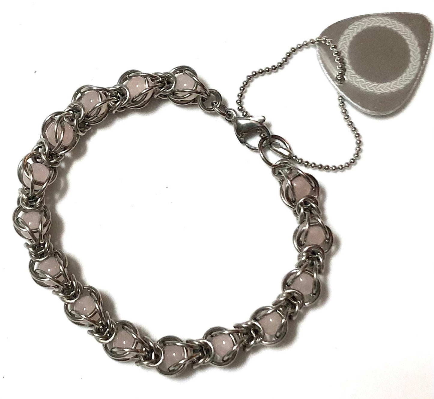 Chainmaille Gemstone Capture Bracelet