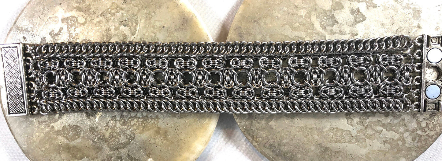 Stainless Steel Valentina chainmaille bracelet