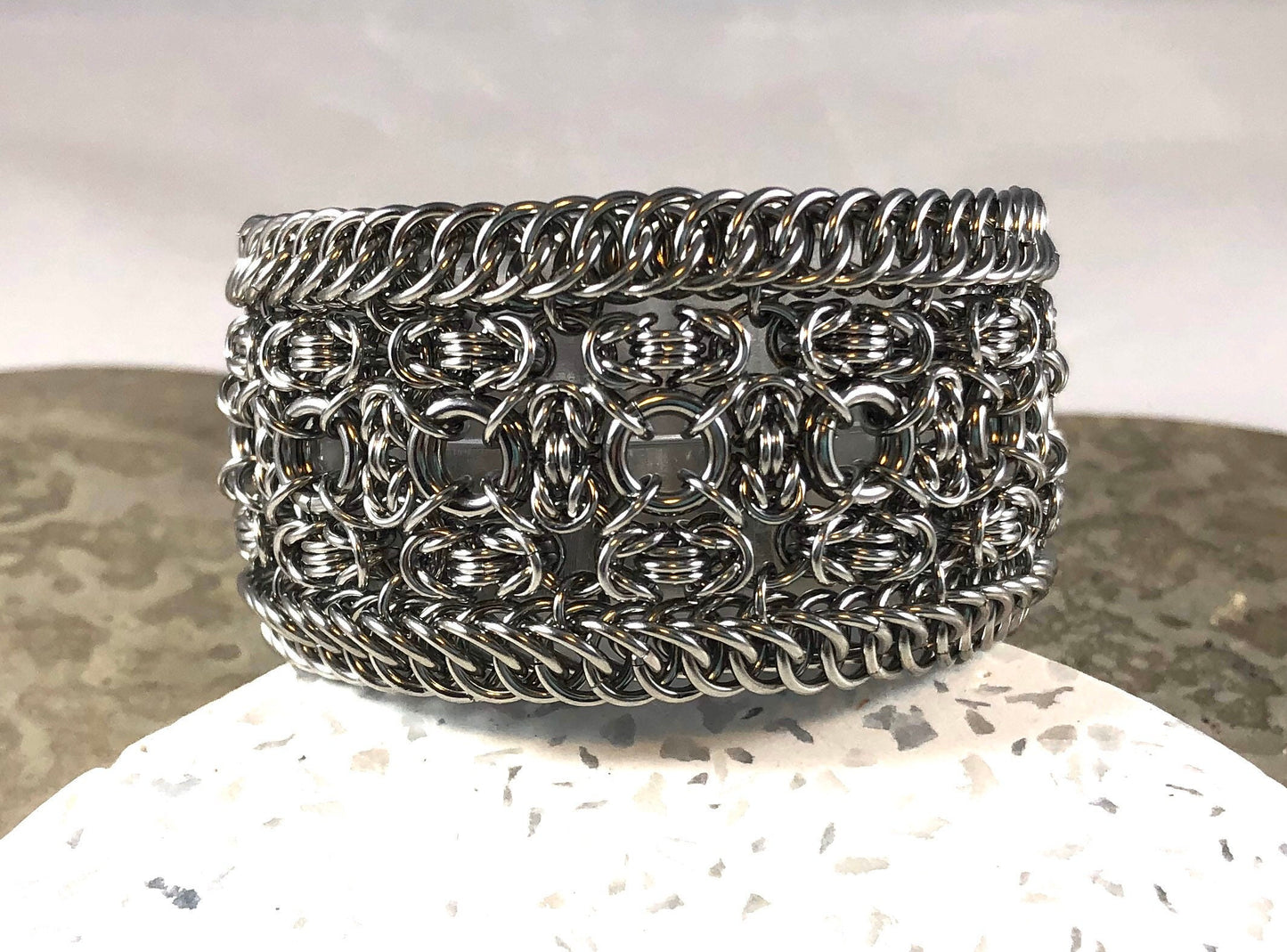 Stainless Steel Valentina chainmaille bracelet