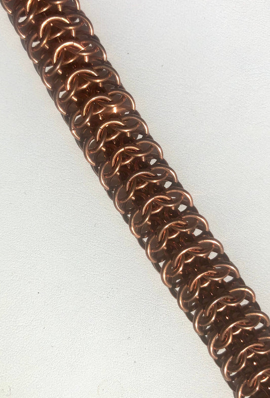 Chainmaille Copper Interwoven Bracelet