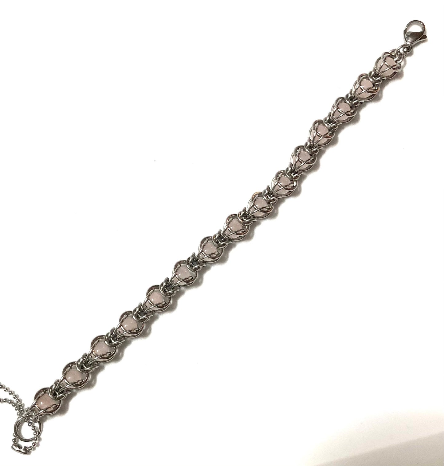 Chainmaille Gemstone Capture Bracelet